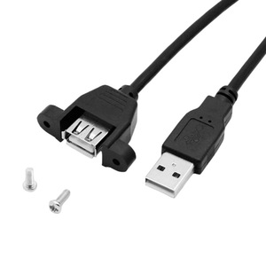 Câble d'extension <span class=keywords><strong>USB</strong></span> avec oreilles de fixation par trous de vis, <span class=keywords><strong>USB</strong></span> 2.0 mâle vers femelle, en cuivre sans oxygène - Product Image 5