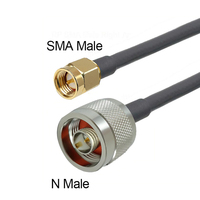 Cable Coaxial LMR195, Conector SMA Macho a N Macho, Baja Pérdida, Adaptador de Antena, Cable RF