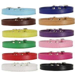 Collar de Perro de Cuero PU al por Mayor, Talla XL, Buen Precio, Collar para Mascotas y Gatos Sublimable con Patrones Sólidos y de Animales - Product Image 1