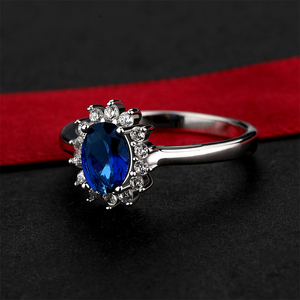 Anillos de compromiso de moissanita para mujer, alianzas de boda de diamantes cultivados en laboratorio, promesa de anillos de plata 925, joyería fina para ella - Product Image 6