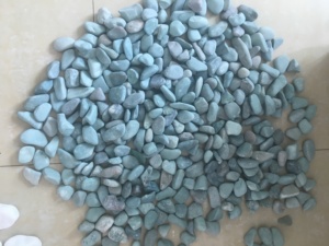 Ciottoli di Turchese Naturale Lavato al Fiume, Colore Blu Piatto BD012A - Product Image 2