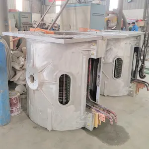 350kg aluminium shell Induction Aluminum Melting Furnace