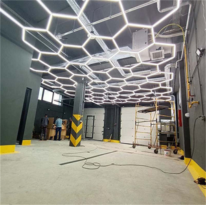 <span class=keywords><strong>Prix</strong></span> d'usine de l'automobile LED de garage 14 lumières hexagonales Lampe de barbier pour lumière décorative de garage - Product Image 1