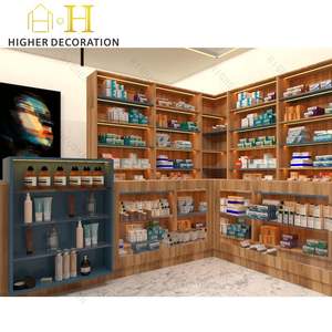 <span class=keywords><strong>Vitrine</strong></span> de soins de la peau de haute qualité magasin de pharmacie étagères murales magasin de pharmacie Design d'intérieur pour meubles - Product Image 1