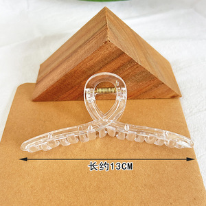 Grands rubans à cheveux transparents avec crochets pour fixation à l'arrière de la tête, pinces requin en gros. - Product Image 3