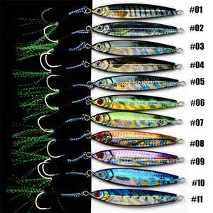 3D 프린트 지그 20g/35g/40g/60g/80g 메탈 지그 롱샷 지깅 루어 바다낚시 루어 - Product Image 2