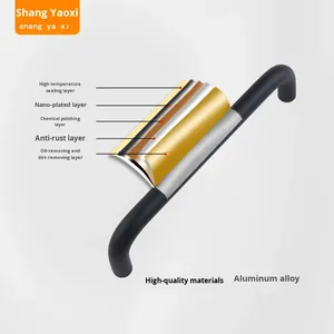 Rustproof Aluminum Pulls-Modern Minimalist Furniture Handles for Kitchen Bathroom Living Room Cabinets Drawers Easy Installation - Product Image 6