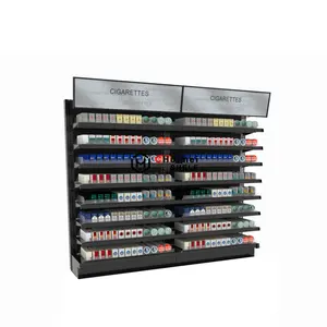 Tobacco Promotion Cigarette Display Rack With Pushers Stand Display Stand Plastic Cig Display Rack