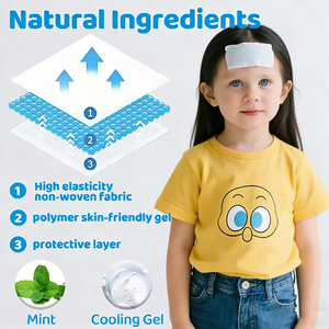 Cerotto in Gel Rinfrescante Personalizzato QFSN Certificato ISO con 2 Anni di Durata per Alleviare Febbre e Mal di Testa - Product Image 6