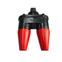 Insert de traversée rotatif à double douille, sortie 15 kV, pour transformateur à puits unique, pour réaménagement à double sortie de câble
