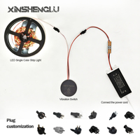 Interrupteur à capteur de frappe pour miroir intelligent XINSHENGLU |   Matériau en cuivre |   Certifié CE |   DC12V 5A 60W |   Classement IP21 |   Portée de détection de 1 à 6 mm |