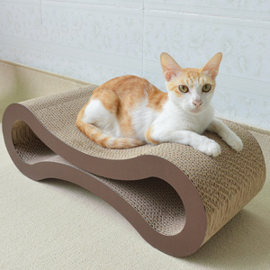 Griffoir pour chat <span class=keywords><strong>Lounge</strong></span>, carton supérieur et construction réversible, durable et longue durée, alternatives moins chères - Product Image 1
