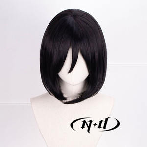 วิกผมคอสเพลย์ ND มิคาสะ แอคเคอร์แมน อนิเมะ Attack on Titan สีน้ำตาลอ่อน แบบมีเชือกผูก ความหนาแน่น 130% ทนความร้อน เหมาะสำหรับงานคอมมิคคอน คอสเพลย์ และงานปาร์ตี้ - Product Image 4