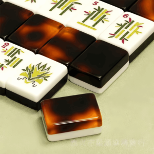 Fashionable Premium Acrylic Cloisonne Inspired Luxury Style 160 Tiles American Mahjong for Collectors and Players - Product Image 5