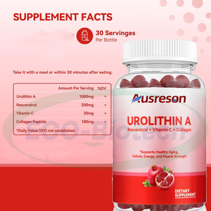 Supplément de qualité alimentaire Ausreson Private Label Urolithin a Liposomal Nad Gummies - Product Image 2