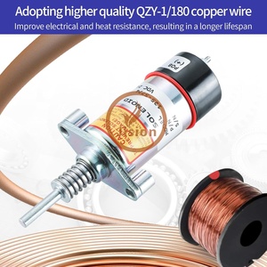 Construction Machinery Part 24V <b>Fuel</b> <b>Shutoff</b> Solenoid <b>Valve</b> 125-5774 1255774 for Loader R1300G Engine 3204 3304 - Product Image 3