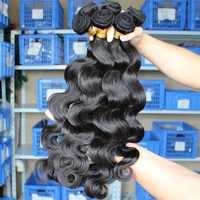 Extensions de cheveux humains brésiliens ondulés 100g 12A, lots de cheveux brésiliens vierges en gros, 10-30 pouces, couleur naturelle