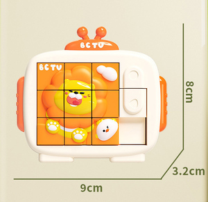Puzzles amusants et mignons d'animaux <span class=keywords><strong>de</strong></span> dessin animé, jouet éducatif créatif, <span class=keywords><strong>jeux</strong></span> <span class=keywords><strong>de</strong></span> réflexion <span class=keywords><strong>pour</strong></span> enfants, puzzle coulissant 3D amusant - Product Image 6