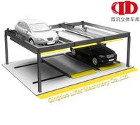 Système de stationnement vertical multi-niveaux à 2 couches, machine de stationnement coulissante et élévatrice motorisée pour parking public