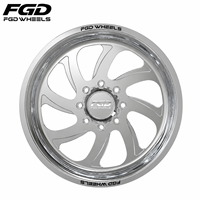 Jantes forgées FGD monobloc à déport profond 22x12 24x14 26x14 26x16 8x6.5 8x170 8x180 6x5.5 6x139.7 6/8 trous pour Chevrolet GMC RAM Ford