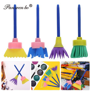 Peinture pour enfants, ensemble de 4 pièces, éponge eva, tête rotative, brosse éponge, graffiti pour enfants - Product Image 5