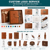 Set Hadiah Payung Logo Kustom dan Botol Vakum Premium untuk Karyawan Perusahaan, Kotak Hadiah Promosi Bisnis dengan Tas, MOQ Rendah
