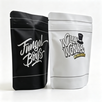 Bolsa de Plástico para Envasado de Alimentos con Cierre Hermético, Personalizada, de Grado Alimenticio, Negra Mate, Blanca, para Dulces y Bocadillos Exóticos