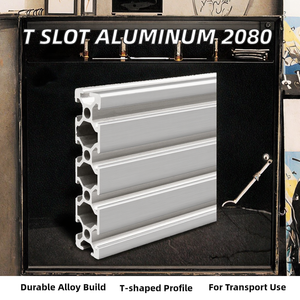 MSR 8015 20x80 T-<b>Profile</b> Aluminium Alloy 2000 Series for Transportation <b>Tools</b> with Cutting Service Temper T3-T8 1% Tolerance - Product Image 2