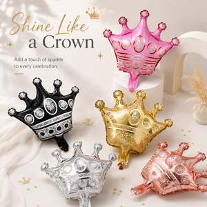 Ballons en Mylar à Succès : Couronnes Or Rose et Argent pour Anniversaires, Mariages, Baby Showers, Fêtes, Cadeaux et Jouets - Product Image 2