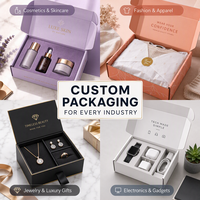 Boîte d'emballage personnalisée en carton ondulé pour cosmétiques (ombres à paupières) avec logo imprimé, prix de gros