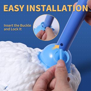 <strong>Self</strong> <strong>Wringing</strong> <strong>Mop</strong> For Floor Cleaning Long Handled Twist <strong>Mop</strong> With 2 Microfiber Washable Heads For Kitchen Hardwood Home Office - Product Image 2