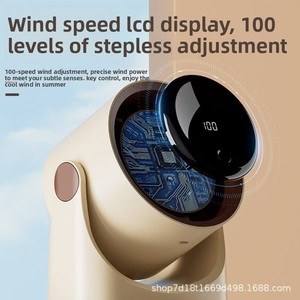 Mini Ventilador de Pared con Circulación de Aire, Carga USB, Pantalla Digital, Temporizador, Gran Potencia, Portátil - Product Image 2