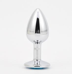 Vente en gros d'usine, plug anal en argent, acier inoxydable avec bijou, jouets sexuels anaux bon marché, dilatateur, plusieurs tailles, plug anal en cristal - Product Image 6