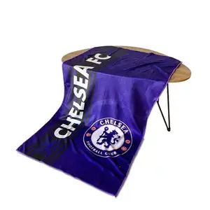 <span class=keywords><strong>Serviette</strong></span> de plage personnalisée pour les fans de football, imprimée avec le logo du club de football, antimicrobienne, séchage rapide, microfibre écologique - Product Image 1