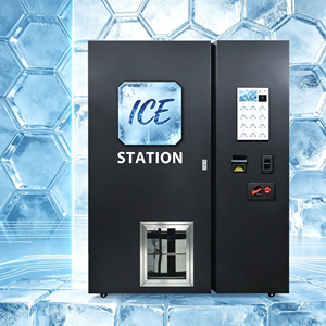 Distributeur automatique de glace comestible pure avec distributeur de gobelets automatique et filtration d'eau en trois étapes - Product Image 1
