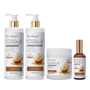Shampooing et revitalisant pour cheveux à l'<span class=keywords><strong>huile</strong></span> <span class=keywords><strong>de</strong></span> <span class=keywords><strong>coco</strong></span>, sans sulfate, biologique, professionnel, anti-pelliculaire, anti-chute <span class=keywords><strong>de</strong></span> cheveux, marque privée - Product Image 1