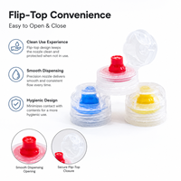 Capuchon à bec verseur en plastique de qualité alimentaire OEM/ODM personnalisé avec valve en silicone pour emballage de jus, sauces et yaourts – Vente en gros