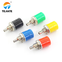 Prise banane haute fiabilité prise femelle 4MM 30VAC-60VDC prise nickelée Max 24A rouge noir fiche banane pour Audio