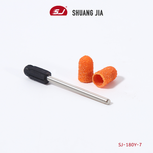 SHUANGJIA toutes tailles en plastique Base <span class=keywords><strong>jaune</strong></span> ponçage sans prise pédicure soins polissage bloc de sable perceuse accessoires <span class=keywords><strong>pied</strong></span> cuticule outil - Product Image 4