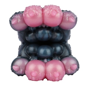 GEEBA Animal Feet Shaped Pocket Pussy Male <b>Masturbator</b> Silicone Penis Stroker Flexible Vagina alien Pussy Feet Sex Toys for Men - Product Image 5