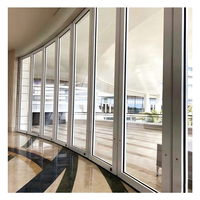 Puerta Plegable de Aluminio y Vidrio para Estación de Investigación de Gran Altitud, Aislamiento para Frío Extremo, Resistente al Viento, 5 Años de Garantía, para Baño o Villa