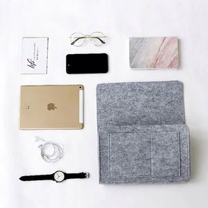 Hot Selling Convenient <b>Bed</b> <b>Sofa</b> Desk Hanging Organizer Felt Bedside <b>Storage</b> Bag with Pockets - Product Image 2