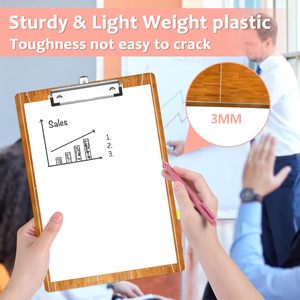 Cute <b>A4</b> Size Plastic Acrylic <b>Clipboards</b> Fashion Standard Teachers Social Workers Students Training Equipment China Model - Product Image 5