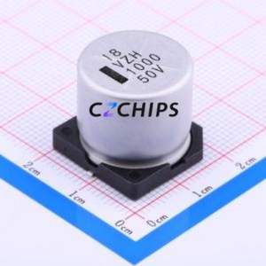 ตัวเก็บประจุอิเล็กโทรไลต์อะลูมิเนียมแบบ SMD รุ่น VZH102M1HTR-1816, ขนาด D18xL16.5 มม. 1000uF 20% 50V 18 มม. - Product Image 1