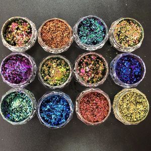 Filet 0.2g caméléon ongles flocons opale flocons irrégulière feuille paillettes <span class=keywords><strong>poudre</strong></span> <span class=keywords><strong>résine</strong></span> remplissage feu caméléon Chrome <span class=keywords><strong>manucure</strong></span> <span class=keywords><strong>poudre</strong></span> FT - Product Image 6