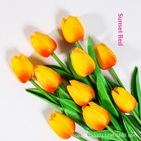 Bunga Tulip Artifisial PU Berkualitas Tinggi dengan Sentuhan Melembapkan, Dekorasi Rumah, Ornamen Ruang Tamu, Pabrik Cetakan Injeksi Langsung