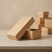 Boîte à chaussettes en papier kraft écologique naturel avec laminage mat et gaufrage, boîte cadeau personnalisable pour chaussettes
