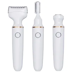 3 in 1 Professional ไฟฟ้า Lady เครื่องโกนหนวดแบบชาร์จไฟได้กําจัดขนเครื่องกําจัดขน Lady เครื่องโกนหนวดสําหรับสตรี