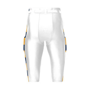 Ventas al por mayor personalizar pantalones de fútbol americano almohadillas de pantalón de fútbol americano 4 piezas almohadillas de pierna conjunto hombre 4 faja de fútbol acolchada corta - Product Image 3