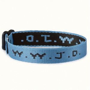 Wwjd Woven What Would Jesus Do Jacquard Christian Church Fundraiser Gift W.W.J.D. Bracelets en sangle - Product Image 5